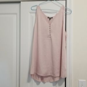 EXPRESS Satin Button Front Hudson Tank